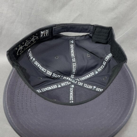 Ahead Hotel Del Coronado Strapback Hat Cap Gray San Diego California Golfer Mens - Picture 14 of 16